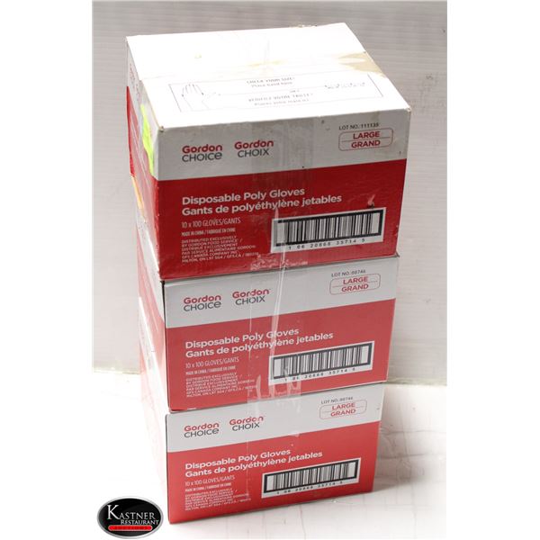 APROX 300 DISPOSABLE POLY GLOVES
