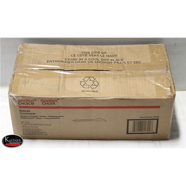 PARTAL BOX OF GORDON PLASTIC KNIVES