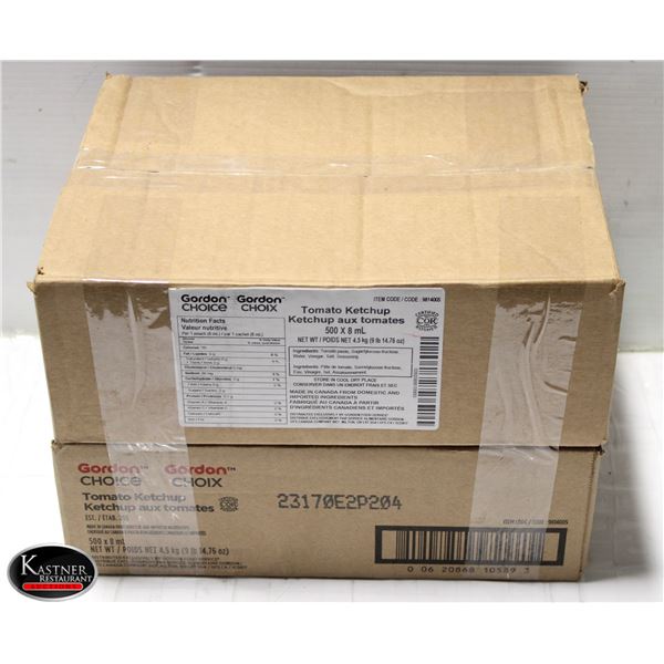 APPROX 600 X 8ML GORDON CHOICE KETCHUP PACKS