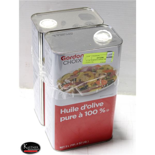 6L OF GORDON CHOIX 100% PURE OLIVE OIL
