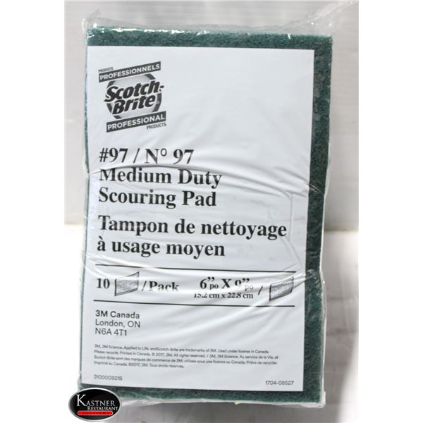 2 PACKS OF SCOTCH BRITE #97 MEDIUM DUTY SCOURING