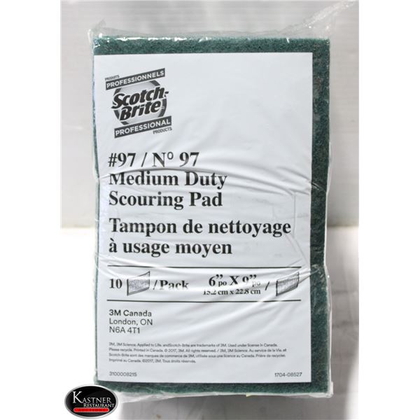 2 PACKS OF SCOTCH BRITE #97 MEDIUM DUTY SCOURING