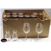 Image 1 : 15 WINE GLASSES W/ 14 WINE DECANTERS