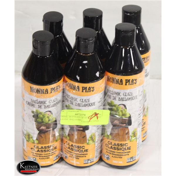 6 380ML BOTTLES OF NONNA'S PIAS CLASSIC BALSAMIC