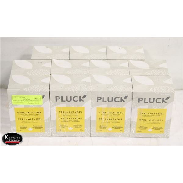 11 BOZES OF PLUCK LEMON GRASS + GINGER TEA