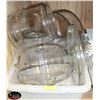 Image 1 : BIN OF ASSORTED GLASS DISPLAYS