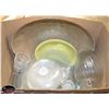 Image 1 : BOX OF ASSORTED GLASS PLATES
