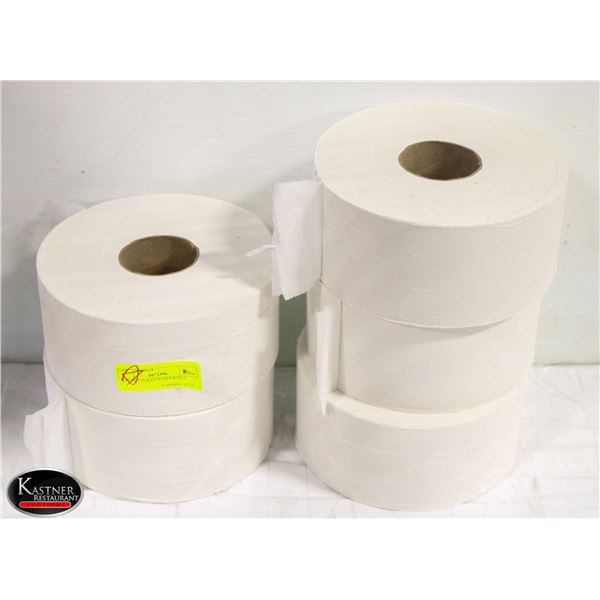 LOT OF 5 TOILET PAPER ROLLS