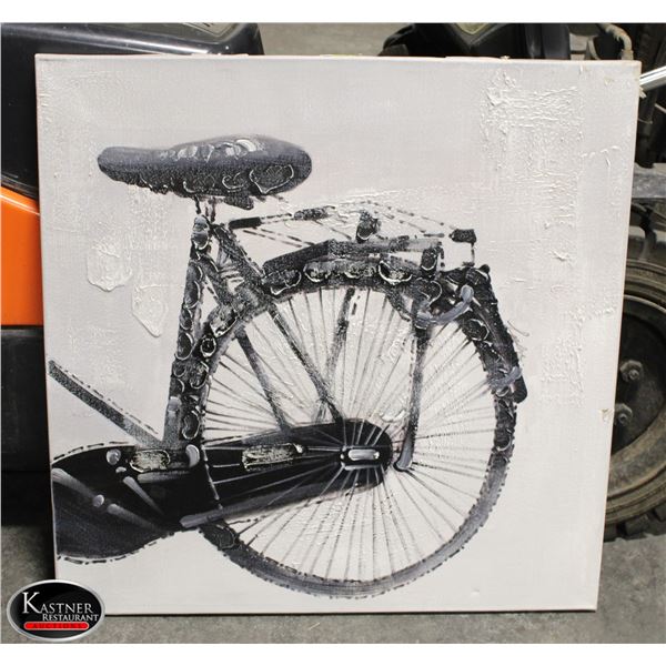 LARGE CANVAS BIKE PAINTING - BACK HALF