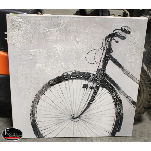 LARGE CANVAS BIKE PAINTING - FRONT HALF