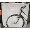 Image 1 : LARGE CANVAS BIKE PAINTING - FRONT HALF
