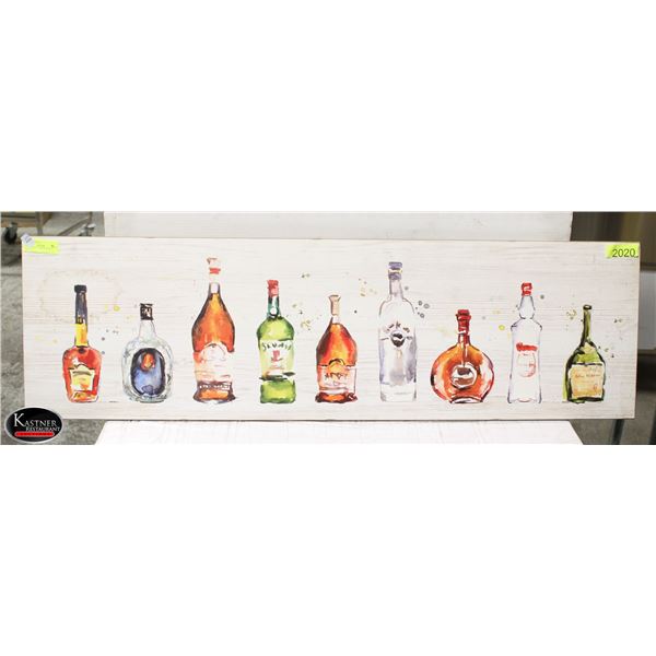 WOOD LIQOUR DISPLAY ART WORK