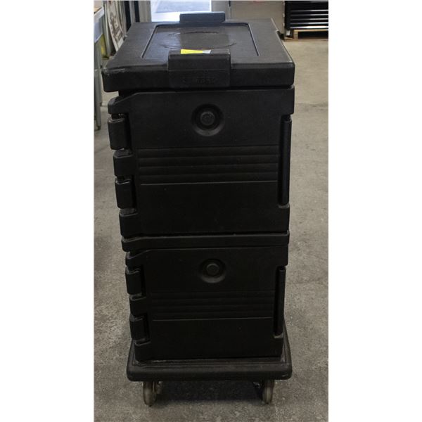 36" TALL CAMBRO BLACK FOOD CARRIER