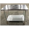 Image 1 : EFI 30" X 48" X 38" S/S WORK TABLE ON CASTORS W/