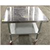 Image 1 : EFI 30" X 36" X 35" S/S WORK TABLE ON CASTORS W/