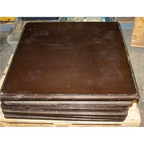 8 - 36" X 36" WOOD TABLE TOPS
