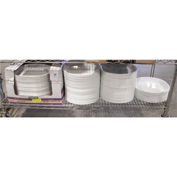 LOT OF APPROX 150 OVAL DINNER PLATES