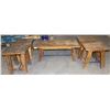 Image 1 : WOODEN COFFEE TABLE SET