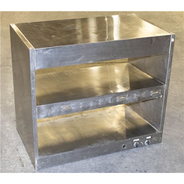 DUAL SHELF PASSTHROUGH RADIANT WARMER