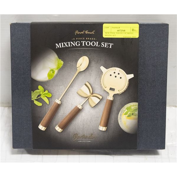 NEW FINAL TOUCH 3 PC BRASS MIXING SET