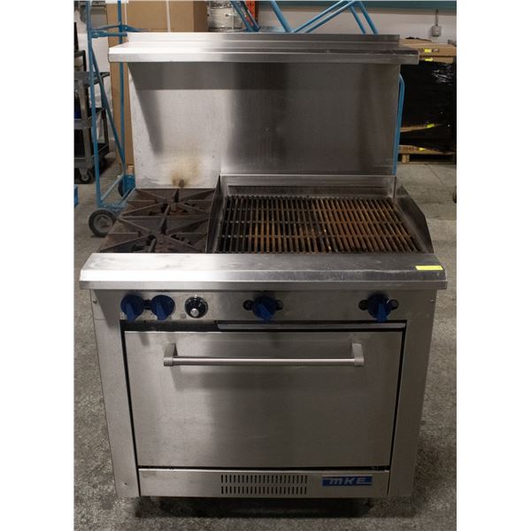 MKE 36" COMBINATION RANGE 2 BURNERS, 24"