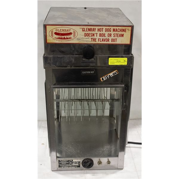 GLENRAY MODEL 56 HOTDOG MACHINE W/ TOP MOUNT