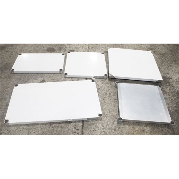 ASSORTED STAINLESS STEEL UNDER SHELVES