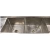 Image 2 : 18" X 17" X  11" 3 WELL S/S SINK WITH FAUCET & PRE