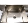 Image 2 : 24" X 24" X 14" DOUBLE WELL SINK W/ LEFT DRAIN