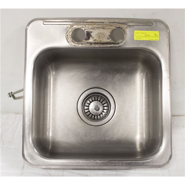 15" X 15.5" STAINLESS STEEL DROP IN SINK