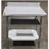 Image 1 : OMCAN 30" X 36" X 34.5" S/S WORK TABLE W/ 4" BACK