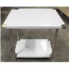 Image 1 : 30" X 36" X 35" FOSTER STAINLESS STEEL WORK TABLE