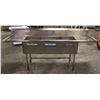 Image 1 : 18" x 21" x 31" 3 WELL S/S SINK W/ LEFT & RIGHT