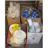 Image 1 : 4 PARTIAL CASES OF DOME LID COLD CUPS, PAPER