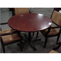 Mahogany 42" Round Conference Table