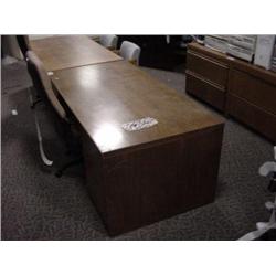 Walnut Double Pedestal Desk