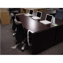 Mahogany Corner Computer Desk