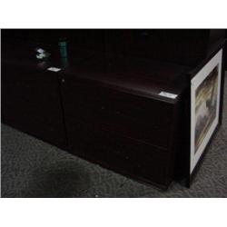 Mahogany 2 Drawer Lateral File Cabinet