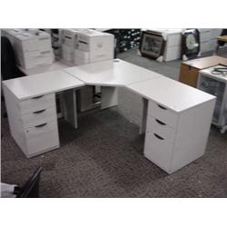 Grey L-shape Workstation