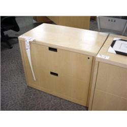 Ash Maple 2 Drawer Lateral File Cabinet