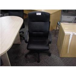 Black Leather Hi Back Executive Boardroom