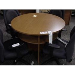 Honey Maple 36  Round Conference Table