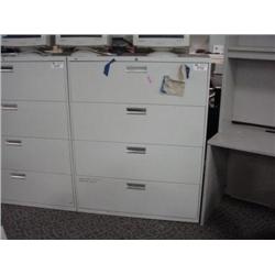 Grey 4  Drawer Lateral File Cabinet