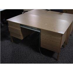 Maple Double Pedestal Desk