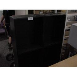 2 Black Bookcases