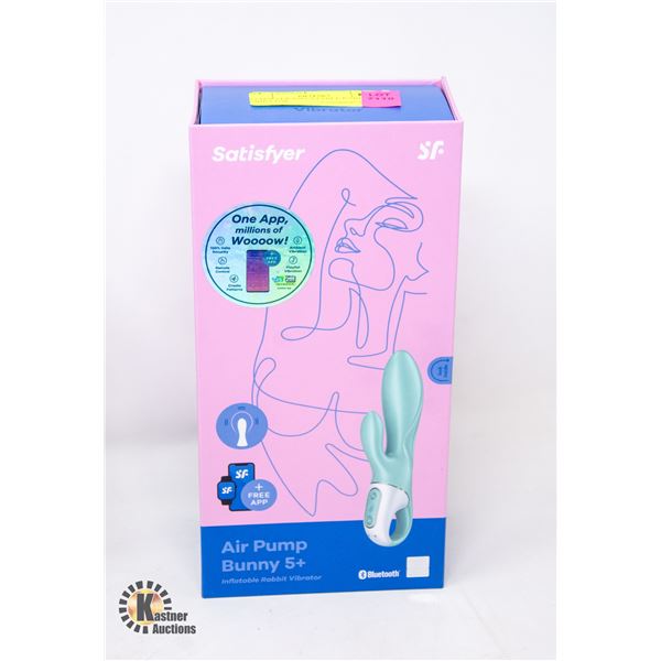 SATISFYER INFLATABLE RABBIT VIBRATOR