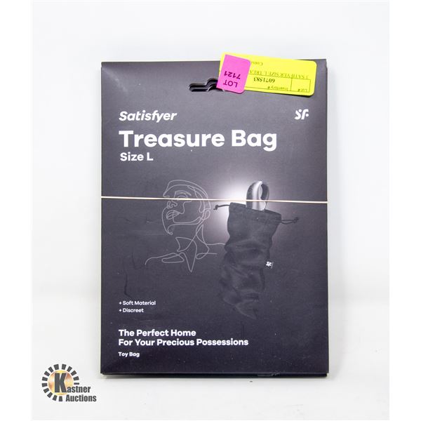 3 SATIFYER SIZE L TREASURE BAGS