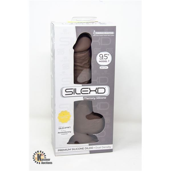 SILEXD 9.5" DUAL DENSITY MEMORY SILICONE DILDO