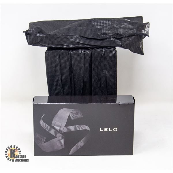 4 SETS OF ETHEREA SILK BLACK CUFFS