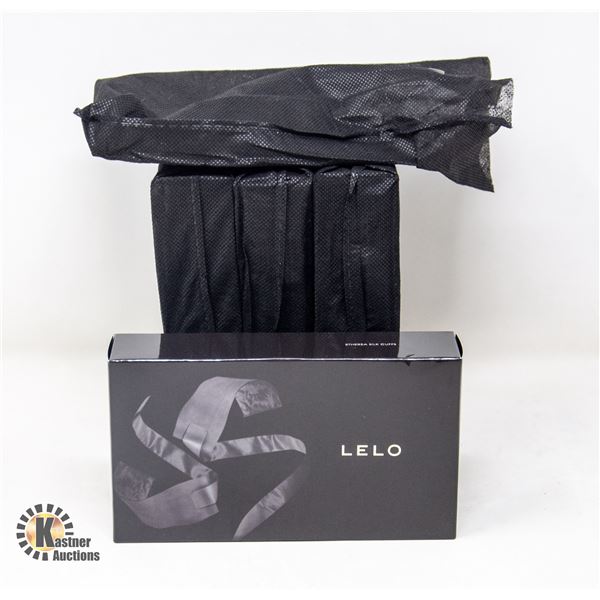 4 SETS OF ETHEREA SILK BLACK CUFFS